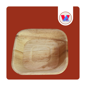 Platos de Hoja de Areca Catechu de 10 Pulgadas Cuadrados, Bandejas Compostables, Vajilla Biodegradable para Catering Ecológico y Suministros para Buffet - Product Image 1