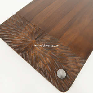 Tabla de Cortar Rectangular de Madera de Teca de 1.5 cm de Grosor, Duradera y Apta para Lavavajillas, para Rebanar y Servir - Product Image 2