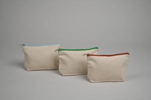 Sac de maquillage en toile de coton grande capacité avec fermeture éclair, motif imprimé personnalisé, étui organisateur de cosmétiques tendance pour la vente en gros - Product Image 2