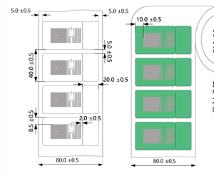 แท็ก RFID UHF แบบพับได้ ป้ายสติกเกอร์พร้อมเสาอากาศ ขนาด 40x20 มม. ชิป 7U ผลิตในเวียดนาม ป้าย RFID UHF แบบกำหนดเองได้ - Product Image 5