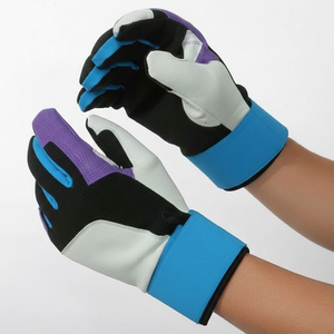 Guantes de Bateo de Béisbol Profesionales Coloridos, Diseñados con Palma de Cuero Vacuno 100%, Colores Personalizados con Logotipo, Cierre de Gancho y Bucle - Product Image 1