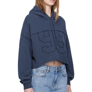 Sudadera con Capucha Extra Grande para Mujer, Estampado de Letras 99 en la Parte Delantera, Sudadera de Jersey de Algodón y Fibra de Bambú, Talla Personalizada, Manga Larga - Product Image 3