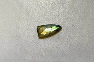 Cabujón de Labradorita Facetada, Gema Suelta en Forma de Pera, Piedra para Colgante, para Joyería, Cristal Natural con Destellos, 21x11x5mm - Product Image 2