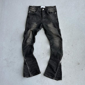 Jeans Skinny Homme OEM Style Motard Nouveau Design Déchiré Blanc Foncé Clair Délavé Coloré en Stock pour Dropshipping - Product Image 1