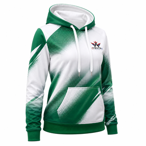 Sudadera con Capucha Personalizada para Mujer, Sublimada, Material de Poliéster Transpirable, Impresión Completa, Construcción Ligera, Capucha Ajustable, Ribete Acanalado - Product Image 4