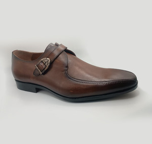 Zapatos Monk Strap para Hombre de Alta Calidad OEM, Zapatos Casuales de Oficina de Cuero Genuino, Mocasines Formales Personalizados para Hombre, Logotipo Personalizado al por Mayor - Product Image 1