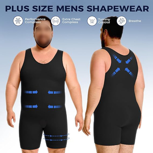 Compression <b>Jumpsuit</b> Unisex High Elastic Antibacterial Breathable Quick Dry Spandex/Nylon Seamless Halter Neck Full Body Sports - Product Image 3