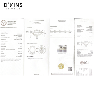 เพชร D'vins Jewels ขนาด 0.5 กะรัต 1 กะรัต 1.5 กะรัต 2 กะรัต HPHT CVD เพชรเพาะเลี้ยงในห้องปฏิบัติการ รูปทรงกลมเจียระไนแบบเหลี่ยมคม  สี D สำหรับทำเครื่องประดับ ขายส่ง - Product Image 3
