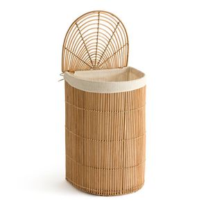 Cesta de lavandería de ratán clásica con textura tejida perfecta para casas vintage Cocinas Rústicas y estilo interior acogedor - Product Image 6