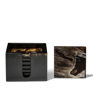 Polish Finished Buffalo Horn <b>Coaster</b> <b>Set</b> For Office Home Eco Friendly Premium Coffee Dining Table Accessory Wholesale Home Decor - Product Image 5
