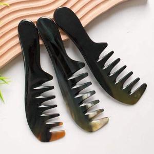 Peine de Cuerno de Búfalo Ecológico, Hecho a Mano, de Alta Calidad y Duradero, con Diseño de Amor y Ángel, Personalizable para Uso Diario - Product Image 5