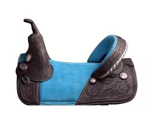 TI101OA068 Customized Design Western English Genuine Premium Leather Treeless Horse Saddle <b>Soft</b> Seat Equestrian Stainless Steel - Product Image 2