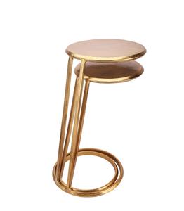 Modern <b>Gold</b> Metal <b>Side</b> <b>Table</b> <b>Round</b> Indoor Living Room Furniture Decor Durable Design - Product Image 3