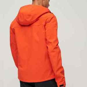 Men Softshell Jacket Waterproof Windproof Hooded Zip Up Outerwear for Autumn Spring Streetwear Tactical Use - Product Image 4