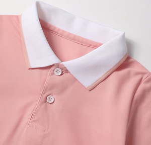 Colección 2026 de blusas tipo polo de punto ajustadas para niñas, de manga corta, venta directa de fabricante, desde Bangladesh - Product Image 3