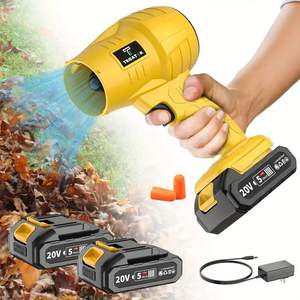 20V Cordless <b>Leaf</b> <b>Blower</b> High Power Turbo Jet Air <b>Blower</b> <b>Battery</b> Operated Handheld Dust Snow Remover for Yard Birthday Holiday - Product Image 1