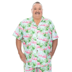 2026 New Bulk Wholesale Hawaiian Shirts Men Tropical Casual Summer Shirts Custom Printed Lightweight Polyester Beach <b>Tops</b> - Product Image 1