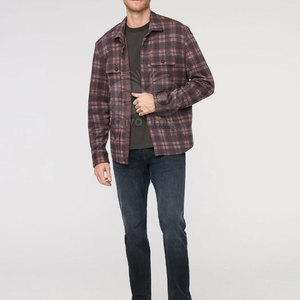 Chemise en flanelle pour homme, tissu coton brossé, fabrication pakistanaise, motif à carreaux, coupe classique, boutons, pour le travail et les voyages - Product Image 5