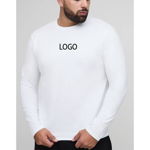 เสื้อยืดออกกำลังกายแขนยาวผู้ชาย ODM แห้งเร็ว กระชับรูปทรง เหมาะสำหรับเล่นกีฬา วิ่ง ออกกำลังกายในฤดูใบไม้ร่วง ดีไซน์เรียบง่าย คอทรงโอ - Product Image 1