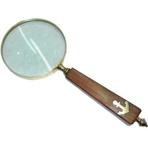 2024 nouveau Design Antique indien artisanat haute qualité Bronze oeil verre lecture Vintage métal bois loupe de poche - Product Image 1