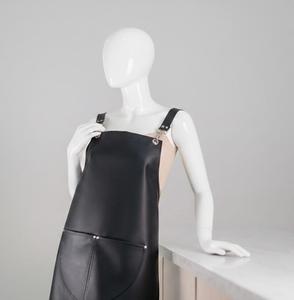 elding Protective Durable Bulk Supplier Durable Leather <b>Apron</b> with Pockets for Chef BBQ Grill <b>Kitchen</b> Bulk Wholesale LPN-0247 - Product Image 4
