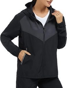 Chaqueta Cortavientos Unisex Ligera, Impermeable y Resistente al Viento, con Capucha y Bolsillo, para Senderismo y Viajes al Aire Libre - Product Image 2