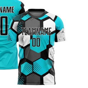 Maillot de football personnalisé pour compétition, T-shirt de sport léger, respirant et à séchage rapide pour l'entraînement et les matchs d'équipe - Product Image 2