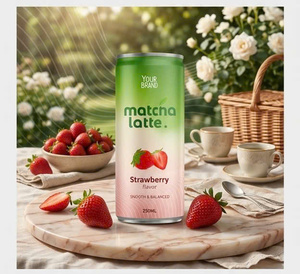 Venta al por mayor: Latte de Matcha Imperial sin azúcar, 100% puro, en lata de aluminio de 250ml, helado, adelgazante, sin cafeína, origen Vietnam - Product Image 1