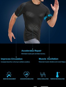 Custom Men Compression T Shirt Short Sleeve Quick Dry Stretch <b>Athletic</b> Gym Base Layer Shirt For Running Training OEM Wholesale - Product Image 2
