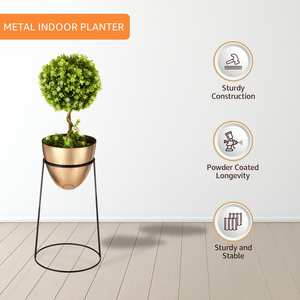 Durable Iron Planter and <b>Stand</b> Indoor Outdoor Uses Metal Iron Plant <b>Pot</b> <b>Stand</b> for Home, Office, Balcony, Garden Decor Set of 2 - Product Image 6