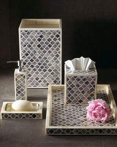 ชุดอุปกรณ์ห้องน้ำสไตล์วินเทจ 5 ชิ้น พร้อมลายฝังมุก สำหรับใช้ในบ้าน ประกอบด้วย ที่จ่ายสบู่ ที่วางแปรงสีฟัน ถาดอเนกประสงค์ ราคาสุดคุ้ม - Product Image 5