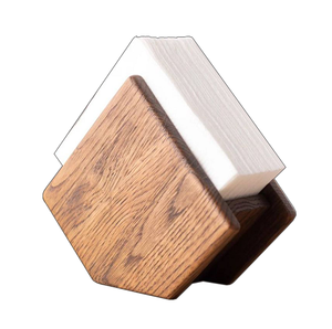 Decorative Wooden Napkin Holder Stand Rustic Solid Wood Tissue Organizer for Kitchen Dining Table Home Cafe Use - Product Image 3