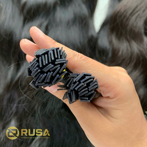 Extensions de cheveux vierges vietnamiens Rusa Hair personnalisées, super double drawn, à pointe plate, trame double machine, 10-34 pouces, unisexe, vente en gros - Product Image 5