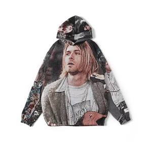 เสื้อฮู้ดดี้ผ้าทอแจ็คการ์ดลายอนิเมะสำหรับฤดูใบไม้ร่วง คุณภาพสูง ราคาโรงงาน ขายส่ง ปรับแต่งได้ ผลิตจากโพลีเอสเตอร์/คอตตอน - Product Image 3