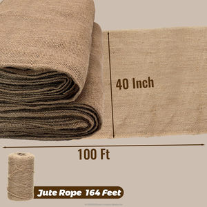 Tela de yute 100% natural, ecológica, duradera y biodegradable, rollo de tela de arpillera de 40 pulgadas x 100 pies, 9 onzas, en Bangladesh. - Product Image 4