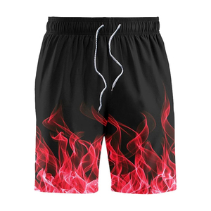 Ensemble T-shirts et shorts personnalisés pour hommes, imprimés par transfert thermique, en coton/polyester, respirant, décontracté, quatre saisons, 2 pièces - Product Image 6