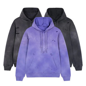 Sudadera con Capucha Deportiva de Felpa Gruesa de Alta Calidad, Mezcla de Algodón/Poliéster, Tallas Grandes, 400gsm, con Bolsillo para Invierno - Product Image 3