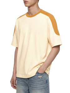 T-shirt oversize, t-shirt color block, t-shirt streetwear, t-shirt à épaules tombantes, chemise oversize unisexe, mode minimaliste, haute qualité - Product Image 6