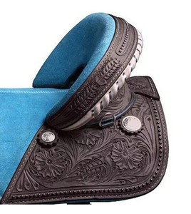 TI101OA068 Customized Design Western English Genuine Premium Leather Treeless Horse Saddle <b>Soft</b> Seat Equestrian Stainless Steel - Product Image 4