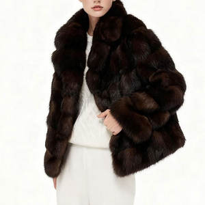 Nouvelle arrivée - Veste en fourrure pour femmes - Hiver - Légère - Écologique - Design personnalisable - Prix de gros - Tailles adultes - Product Image 3