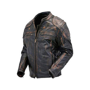 2026 New Fashion Men <b>Leather</b> <b>Jacket</b> Premium <b>Genuine</b> <b>Leather</b> <b>Jacket</b> Manufacturer - Product Image 5