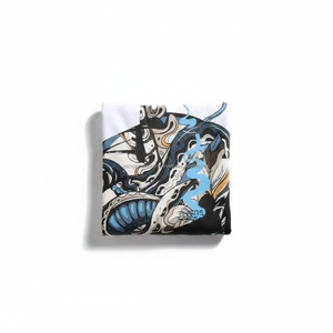 Men's Drop Shoulder T-<b>Shirt</b> White Oversized Graphic Quick Dry Breathable Custom OEM Wholesale - Product Image 5