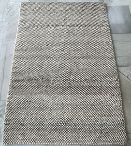 MORE Modern Wool Cotton <b>Cushioned</b> Thick (0.6-1 In.) Medium Pile Cotton Back <b>Rectangular</b> Area Rug Hand Woven 8'x10' Home Use - Product Image 5