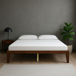 Vietnam Manufacturer OEM/ODM Custom Solid Pine Wood Platform <b>Bed</b> Frame Modern Wooden <b>Bed</b> Minimal Style Bedroom Furniture - Product Image 1