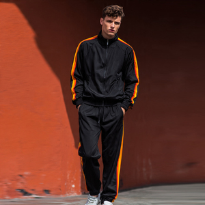 Custom Zipper <b>Polyester</b> <b>Tracksuits</b> Men's Streetwear <b>Polyester</b> Sweatsuits Men Outdoor Winter <b>Polyester</b> Sweat Suit Mens - Product Image 1