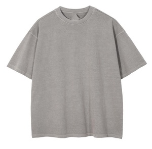 T-shirt homme 95% coton 5%, de haute qualité, Slim, plus long, courbé - Product Image 2
