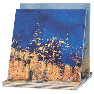 Lot de 6 panneaux acoustiques Art Déco auto-adhésifs de 70,87 x 47,24 x 0,4 pouces, dalles murales insonorisantes décoratives, absorption acoustique - Product Image 5