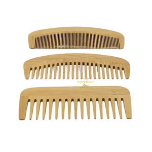 Peine de bambú hecho a mano, herramienta antiestática para peinar el cabello para hombres y mujeres - Product Image 4