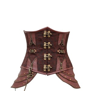 Vente en gros de hauts corsets en cuir noir sexy de qualité supérieure pour femmes, corsets pour femmes, logo personnalisé, service OEM - Product Image 6