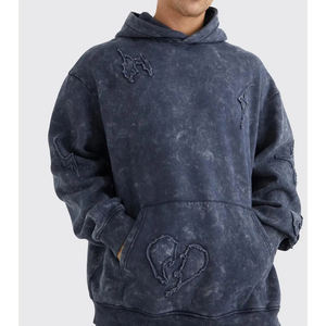 Ensemble de survêtement personnalisé pour homme en coton délavé à l'acide, comprenant un sweat à capuche et un pantalon de jogging effet soleil délavé, fabriqué au Pakistan - Product Image 6